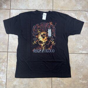Slayer Reign In Blood Tracklist T-Shirt 2-Sided X-LARGE New